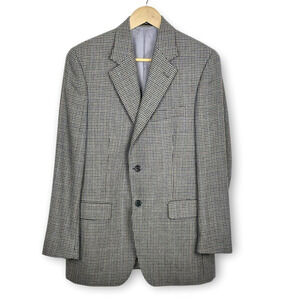 Lauren Ralph Lauren Mens 41R Houndstooth 100% Alpaca‎ Sport Coat Jacket Classic